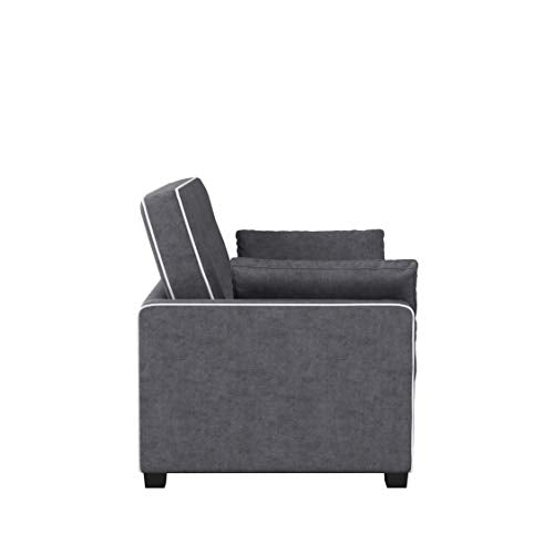 Serta Ainsley Convertible Sleeper Sofa Queen Size Navy Velvet V951