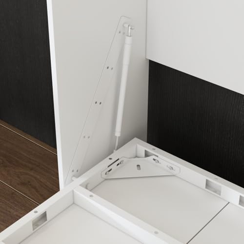 FAMAPY Twin Murphy Bed with Charging Station and Drawer, White R82352