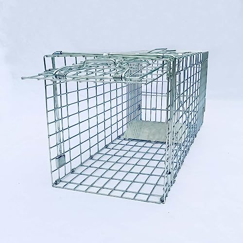Collapsible Humane Live Animal Cage Trap 2-Door 24"x8.5"x7.5" C471