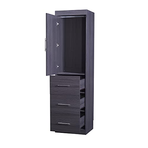 SOFTSEA Twin Murphy Bed Wood Wall Bed Foldable Cabinet Z16864