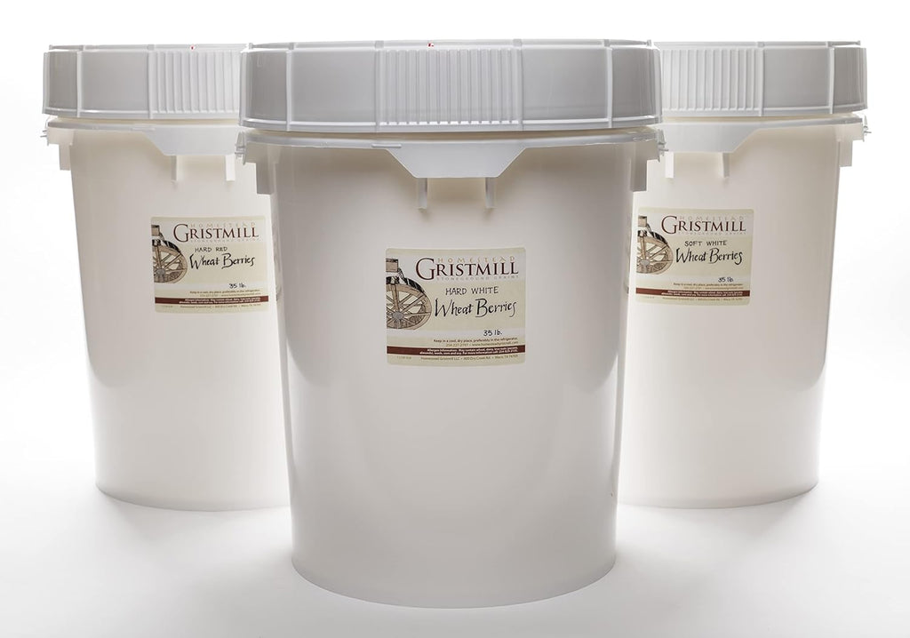 Soft White Wheat Berries 30 Year Shelf Life Bulk Bucket G9485