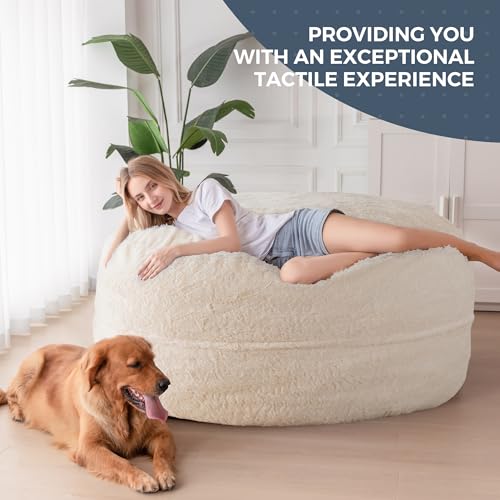 MAXYOYO Giant Bean Bag Chair Bed for Adults, Convertible Floor Sofa G466